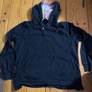 Black dog Plaid hoodie